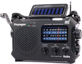 Kaito KA500 5-way Powered Emergency AM/FM/SW NOAA Weather Alert Radio with Solar,Dynamo Crank,Flashlight and Reading Lamp - Black