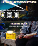 Kaito KA278 Emergency Weather Radio NOAA AM FM 4000mAh Power Bank Solar Crank, Yellow