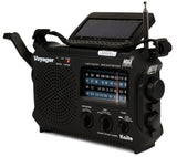 Used Kaito KA500L 4-Way Powered Emergency AM/FM/SW NOAA Weather Alert Radio with Solar Dynamo Crank Flashlight