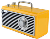 Kaito CBR3 Collectible AM/FM Radio with Bluetooth Speaker and LED Light +More (Yellow)