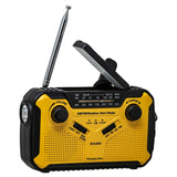 Kaito KA369 AM FM Weather Radio with Flashlight Solar Crank and SOS Siren