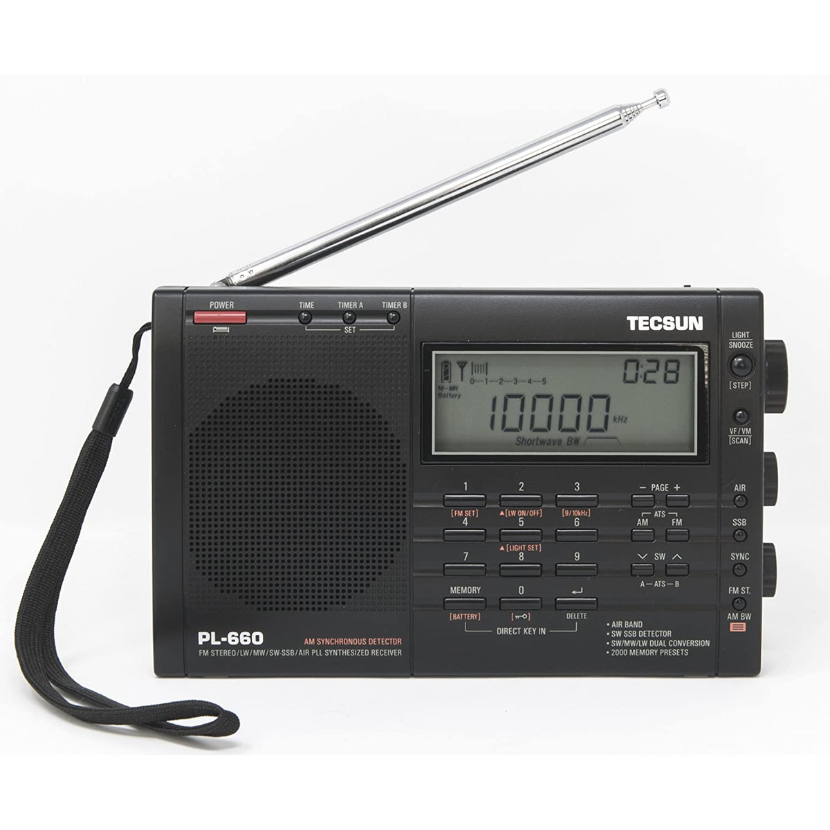 Tecsun PL660 AM FM SW Air SSB Synchronous Shortwave PL-660