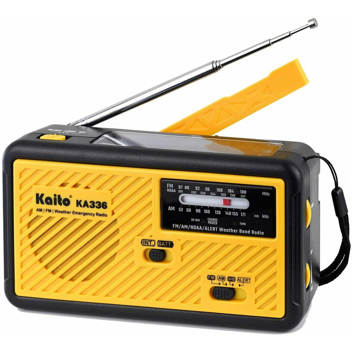 Kaito KA336 Emergency AM FM NOAA Weather Alert Radio with Solar