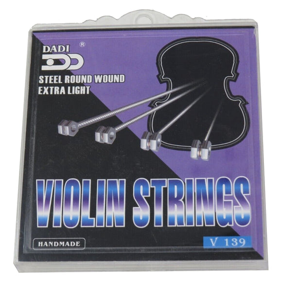 Steel Round Wound Extra Light Violin Strings V139