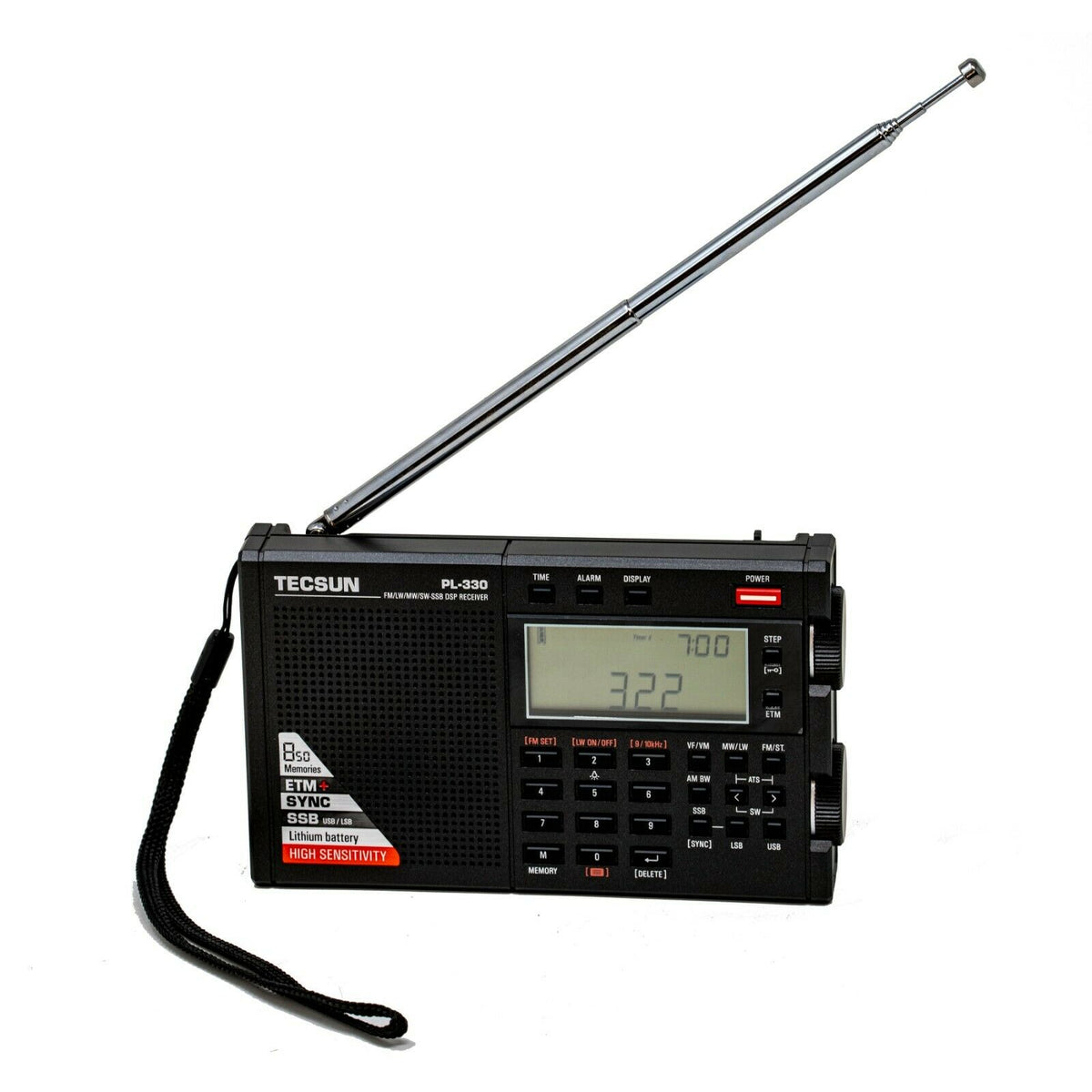 Used Tecsun PL330 AM FM Shortwave DSP Radio with Single Side Band Rece –  Kaito Electronic Inc