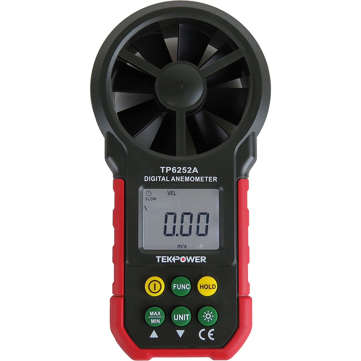 TekPower TP6252A Digital Anemometer Wind Speed Air Velocity Meter Air Flow Meter Ms6252ahyelec 6252a