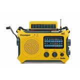 Kaito KA500 Voyager Solar Crank Emergency Weather Alert Radio Bundle with AC Adapter and Carrying Case, Yellow