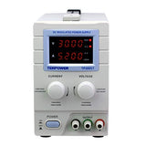 Tekpower TP3005TN Variable Linear DC Power Supply, 0-30V @ 0-5A with Alligator Test Leads; 110/220 Volt Switchable