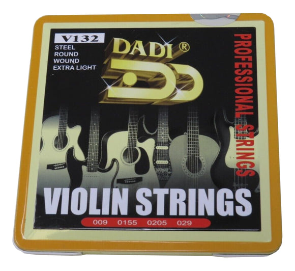 Steel Round Wound Extra Light Violin Strings V132