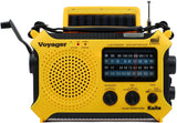 Kaito KA500 Voyager Solar Crank Emergency Weather Alert Radio with Adapter, Yellow