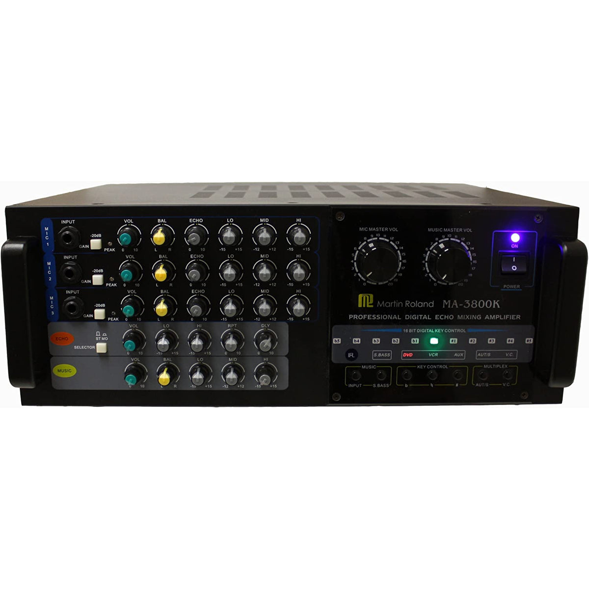 Hisonic Dual Channel MA3800K Karaoke Mixing Amplifier, 760W