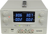 TekPower TP3005D-3M DC Power Supply Adjustable 0-30V 0-5A Dual Outputs with USB