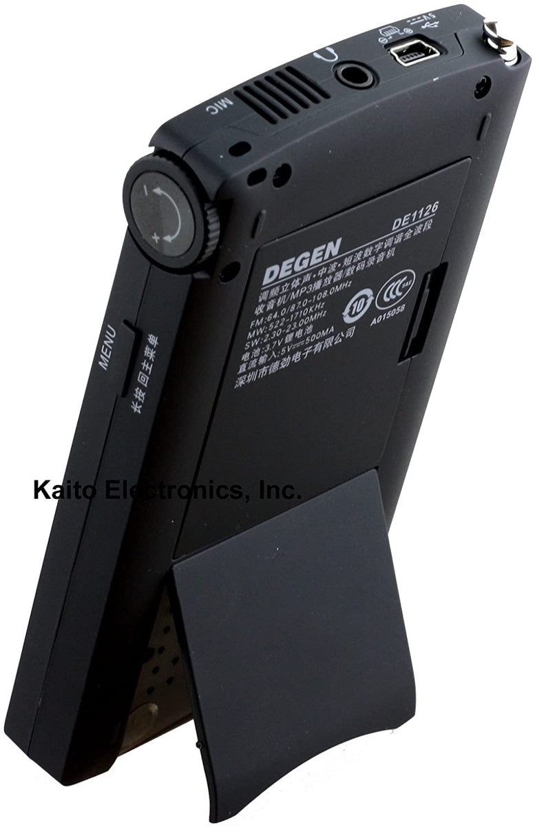 New Degen DE1126 Shortwave DSP AM mini fm radio ducha with 4GB MP3 Player +  Voice Recorder + Screen + Rechargeable Battery Pack