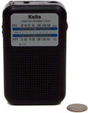 Kaito KA200 Pocket AM/FM Radio Receiver Black