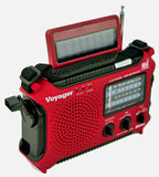 Kaito KA500 AM FM Shortwave Solar Crank Emergency Weather Alert Radio - Red