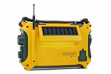 Kaito KA500 Voyager Solar Crank Emergency Weather Alert Radio Bundle with AC Adapter and Carrying Case, Yellow