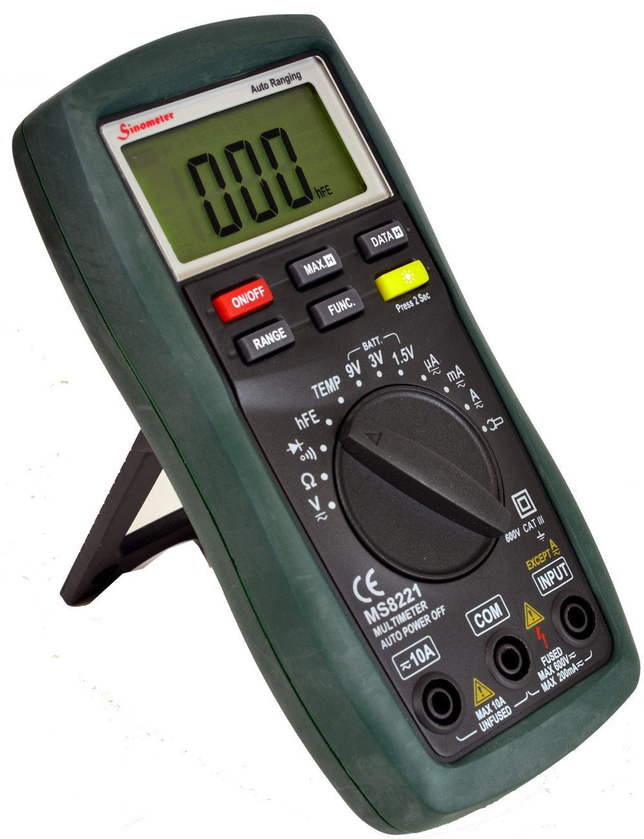 Sinometer MS8221 Auto/Manual Ranging Digital Multimeter – Kaito ...