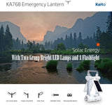 Kaito KA768 Multi-Functional Twin-Panel Rechargeable & Portable Solar LED Lantern