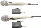 Hisonic 2 X HS308L, A Pair of Wireless Hand Held Microphone HS308L, 2 in 1 Microphone, Wired and Wireless Microphone, 2 Microphone Included