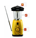 Kaito KA249W Solar Crank LED Camping Lantern with AM FM NOAA Weather Radio Yellow