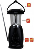 Kaito KA249W Solar Crank LED Camping Lantern with AM FM NOAA Weather Radio Black