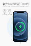Magnetic Wireless Charger | Tekpower 15W Magnetic Charging Pad with Built-in 3-Foot USB-C Cable for Charging iPhone 12/12 Pro / 12 Pro Max / 12 Mini (USB-A Adapter Included, No AC Adapter)