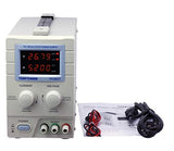 Tekpower TP3005TN Variable Linear DC Power Supply, 0-30V @ 0-5A with Alligator Test Leads; 110/220 Volt Switchable