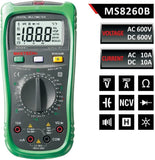 MASTECH MS8260B 2000 Counts Non-contact Digital Multimeter AC/DC Voltage Tester Detector with NCV, Like Tekpower TP8268 and Mastech MS8268