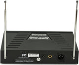 Hisonic HS596B Dual Wireless Microphone System, Deluxe Package: 2 Handheld & 2 Body Pack Transmitter with 2 Lavaliere and 2 Headset Microphones