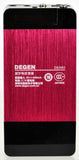 DEGEN DE660 3-in-1 Portable Bluetooth Speaker, Plug-n-Play USB/Micro SD MP3 Player and FM Radio with Voice Prompt, Red