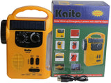 Kaito KA339 Dynamo Solar Powered AM/FM Radio and Flashlight With Solar Panel and Charge out Feature (Yellow)