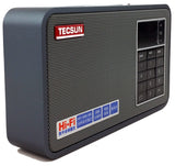 TECSUN X3 High Definition Speaker with Aluminum Case and Built in FM Radio and MP3 Player, Black