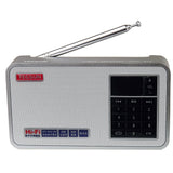 TECSUN X3 High Definition Speaker with Aluminum Case and Built in FM Radio and MP3 Player, Silver