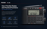 Tecsun PL520 Portable AM FM Shortwave World Band Radio Receiver with SSB DSP