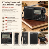 Tecsun PL330 Portable AM FM Shortwave PLL DSP Radio with SSB and Synchronous
