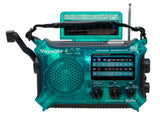 Kaito KA500 AM FM Shortwave Dynamo Solar Crank Emergency Weather Radio Transparent