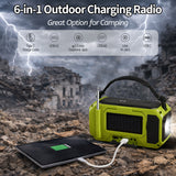 Kaito Voyager X Emergency Radio with NOAA Weather Alert AM/FM/Shortwave Solar & Hand Crank Power Wireless Charging SOS Alarm, LED Flashlight & Reading Lamp Survival & Preparedness Gear