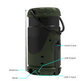 Kaito KL101 Emergency Camping Lantern & Flashlight, Hand Crank & Solar Powered, 5000mAh Rechargeable Battery, AM/FM/Weather Radio, Waterproof, SOS Alarm, USB Charging