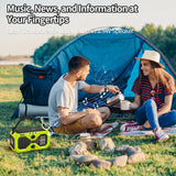 Kaito Voyager X Emergency Radio with NOAA Weather Alert AM/FM/Shortwave Solar & Hand Crank Power Wireless Charging SOS Alarm, LED Flashlight & Reading Lamp Survival & Preparedness Gear