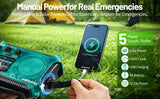 Kaito KA500 AM FM Shortwave Dynamo Solar Crank Emergency Weather Radio Transparent