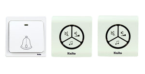 Kaito AG102N-2 Battery Free Wireless Doorbell with 2 chime unit and 1 Trigger