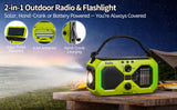 Kaito Voyager X Emergency Radio with NOAA Weather Alert AM/FM/Shortwave Solar & Hand Crank Power Wireless Charging SOS Alarm, LED Flashlight & Reading Lamp Survival & Preparedness Gear