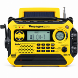 Kaito KA600 Digital Solar AM/FM/LW/SW Emergency Radio - Yellow
