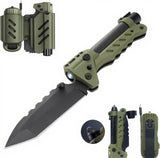 Kaito Voyager Survivor 3” Survival Knife with Crank Dynamo Arc Ignition Fire Starter Waterproof Handle Multi-Tool Design for Camping Emergency Self-Defense