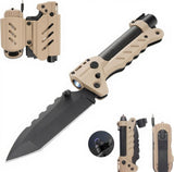 Kaito Voyager Survivor 3” Survival Knife with Crank Dynamo Arc Ignition Fire Starter Waterproof Handle Multi-Tool Design for Camping Emergency Self-Defense
