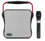 Hisonic HS468H VHF Single Channel Wireless PA system with MP3 Player, FM Radio, White