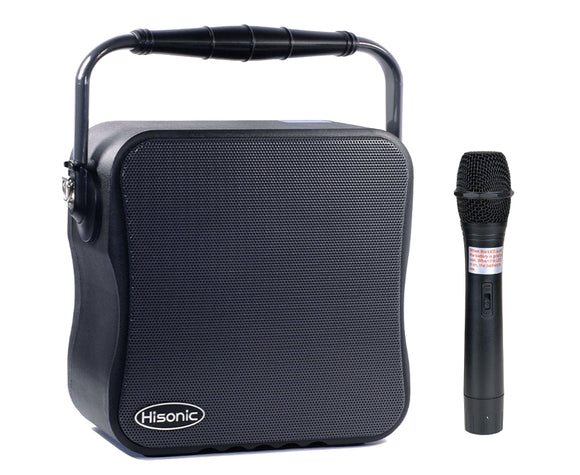 Hisonic HS468H VHF Single Channel Wireless PA system with MP3 Player, FM Radio, Black