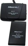 Hisonic HS707 Portable Battery Powered VHF Lavalier and Headset Wireless Microphone System