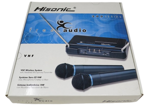 Hisonic ATW-R300 VHF Wireless Microphone System with Dual Handheld Microphones