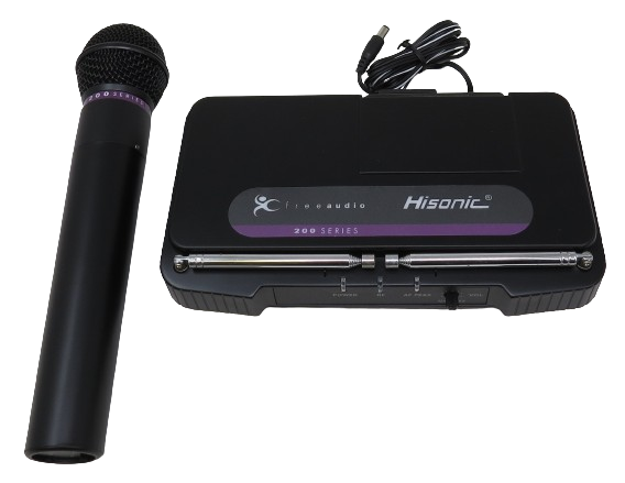 Hisonic ATW-R200 VHF Wireless Microphone System with Handheld Micropho ...